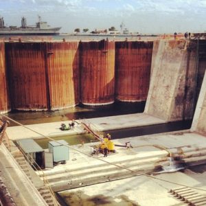 Dique de Carena, Puerto General Belgrano, tratamiento de consolidación e impermeabilización.